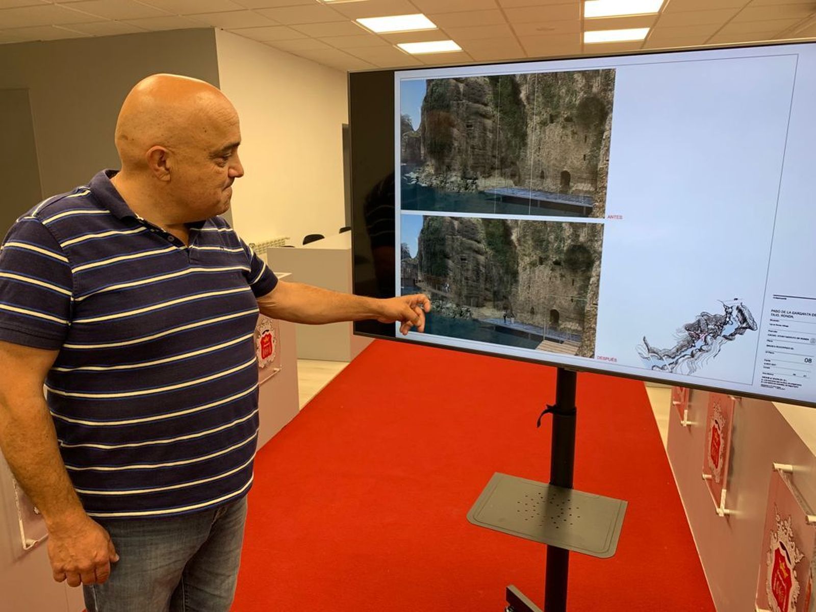 Presentación del anteproyecto de la pasarela por el Tajo de Ronda.