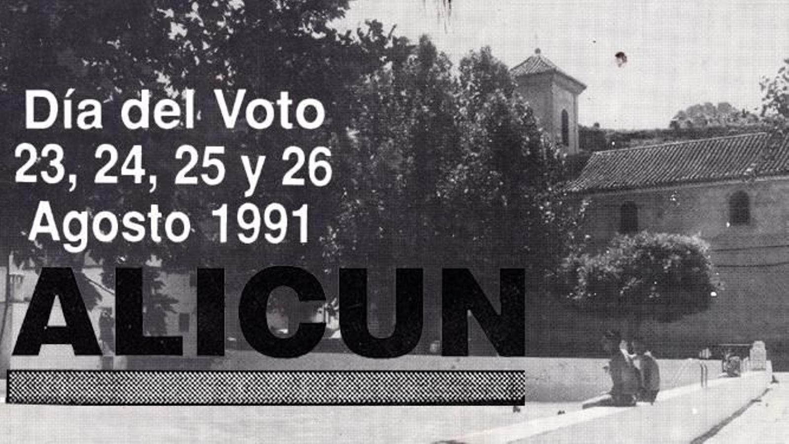 Cartel de las fiestas de Alicún de 1991