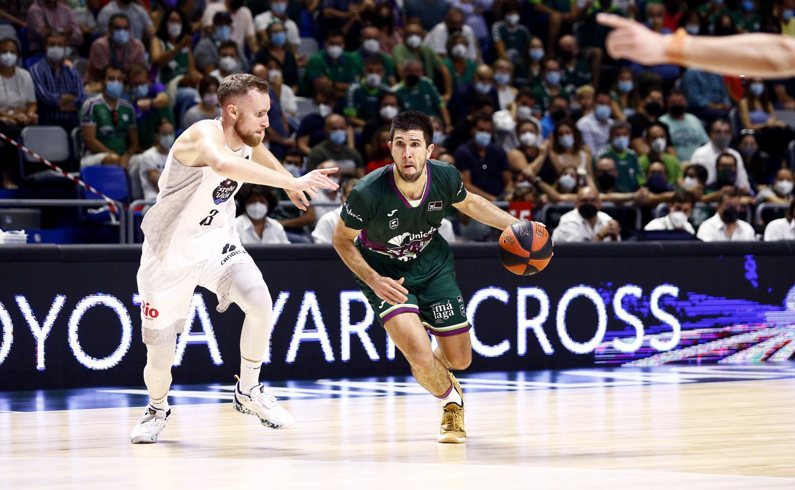 Bouteille, en el duelo frente al Río Breogán en el Carpena.