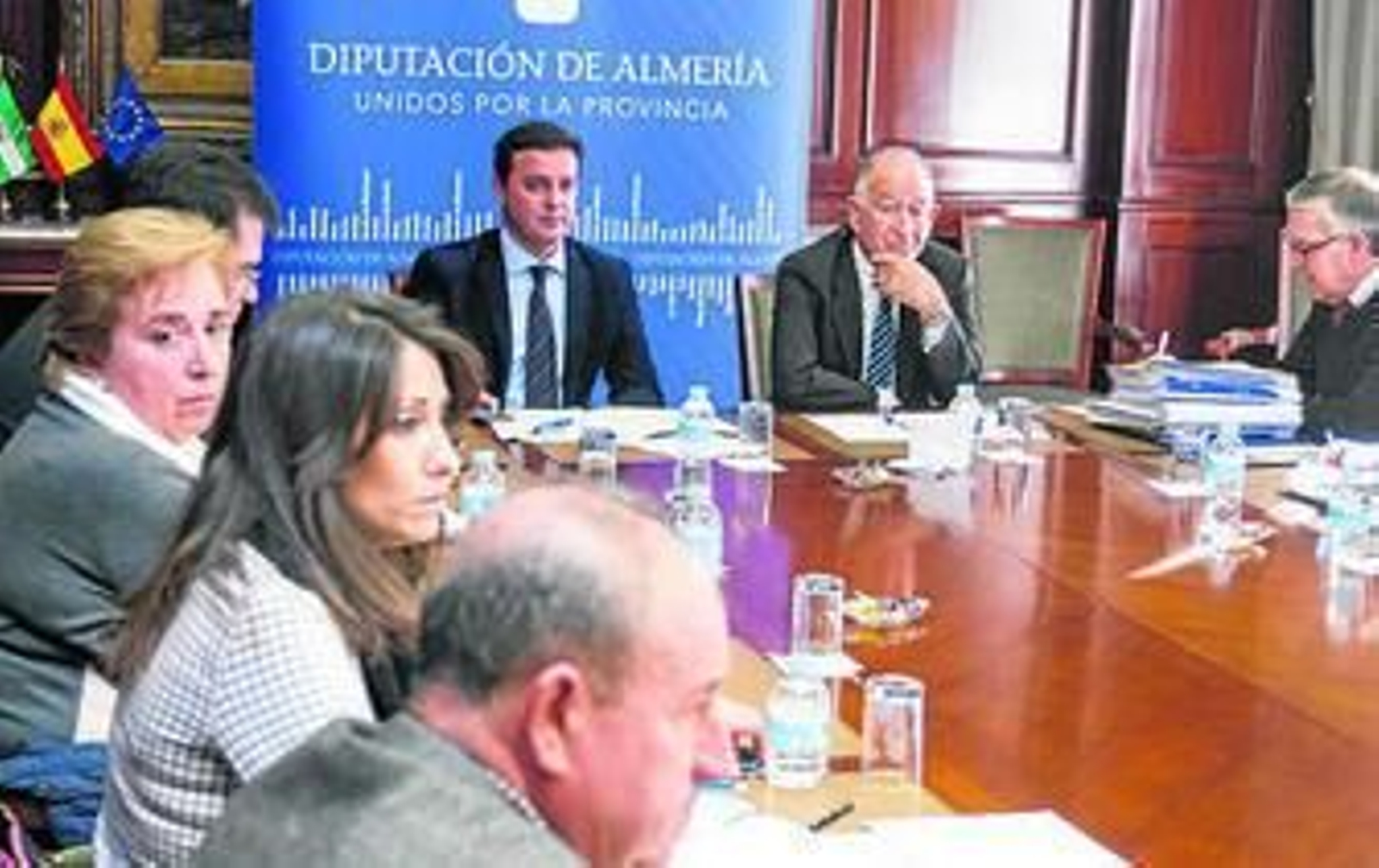 Los responsables en la Junta de Gobierno de Diputación.