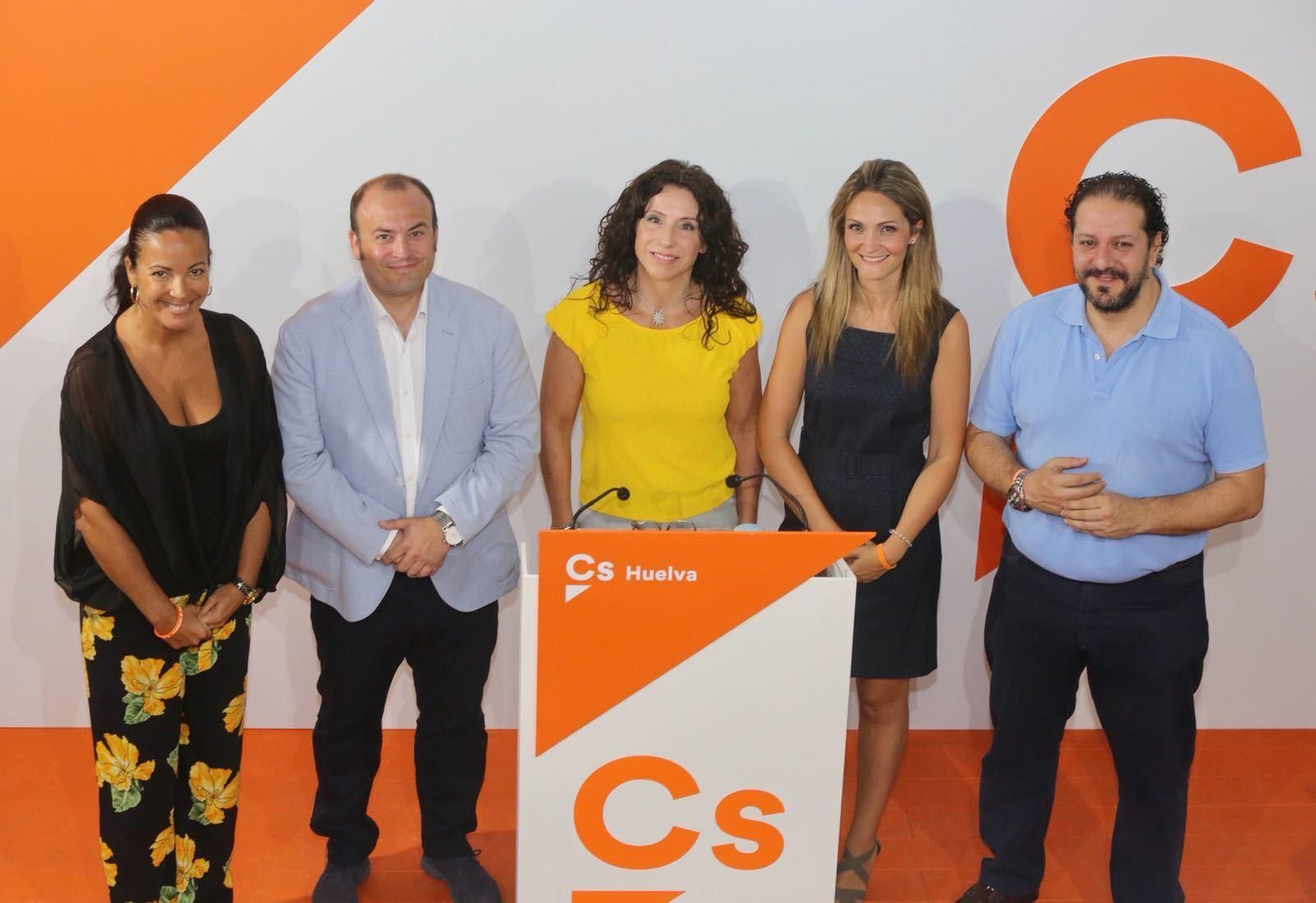 El nuevo equipo de Ciudadanos Huelva