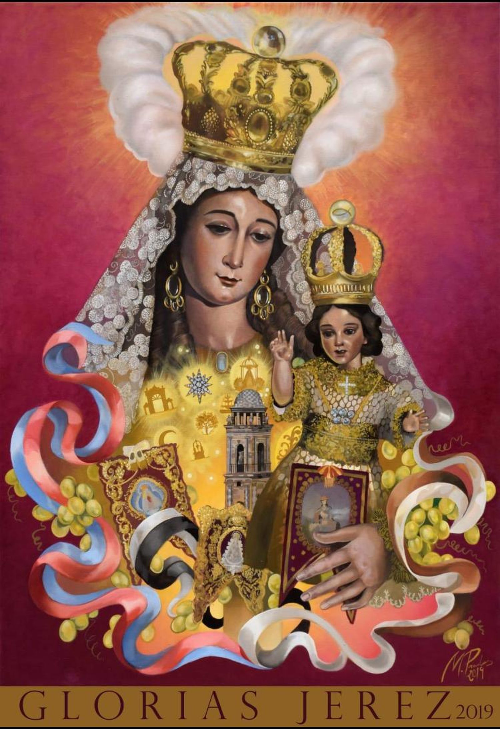 Cartel del tiempo dedicado a las 'Glorias' 2019.