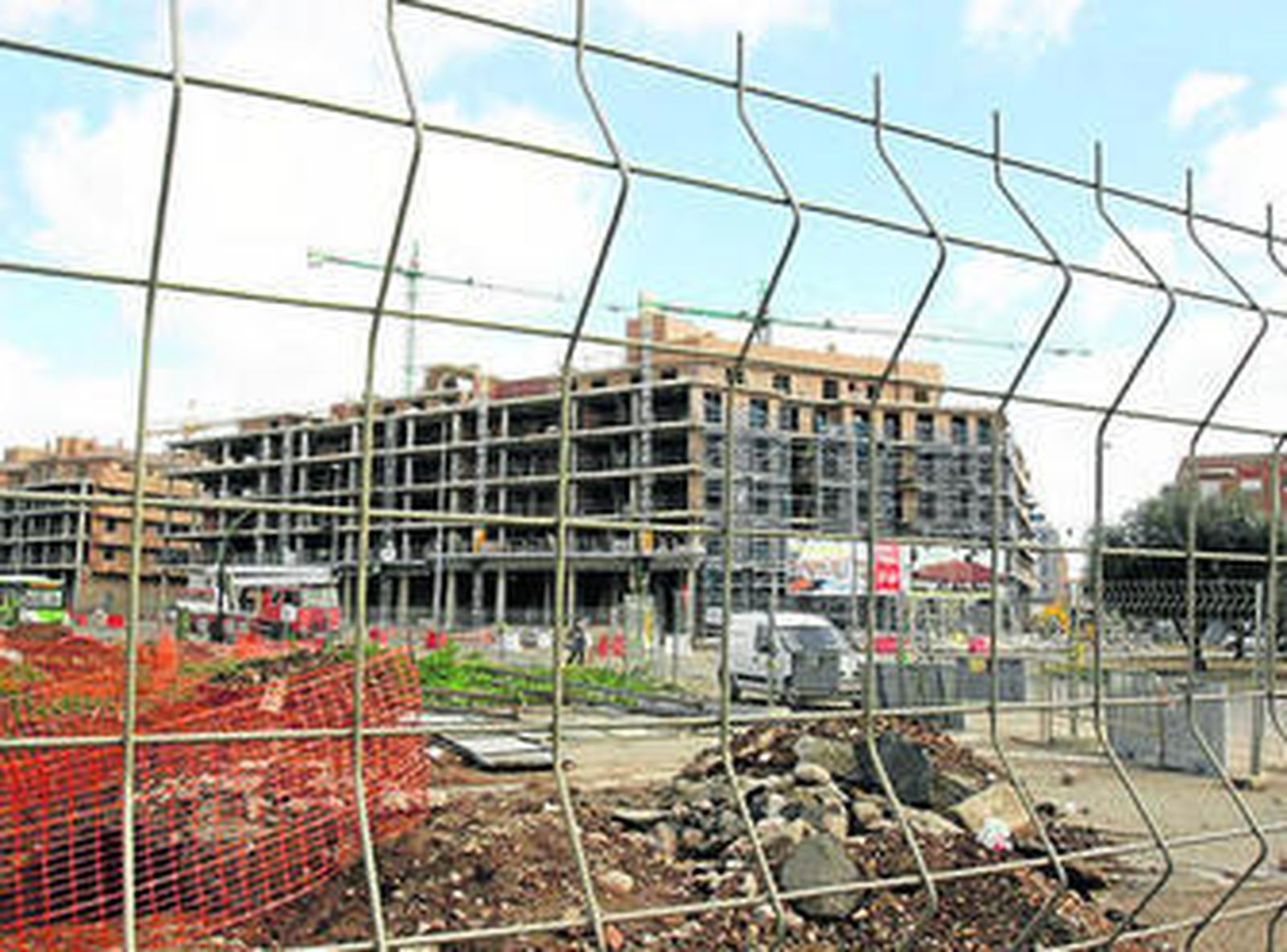 Imagen de archivo de viviendas en construcción.