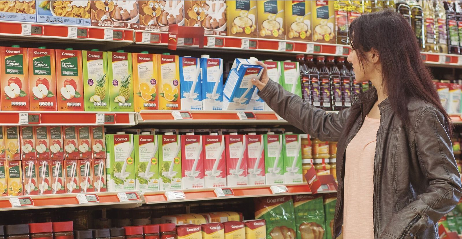 Lineal de un supermercado Suma.