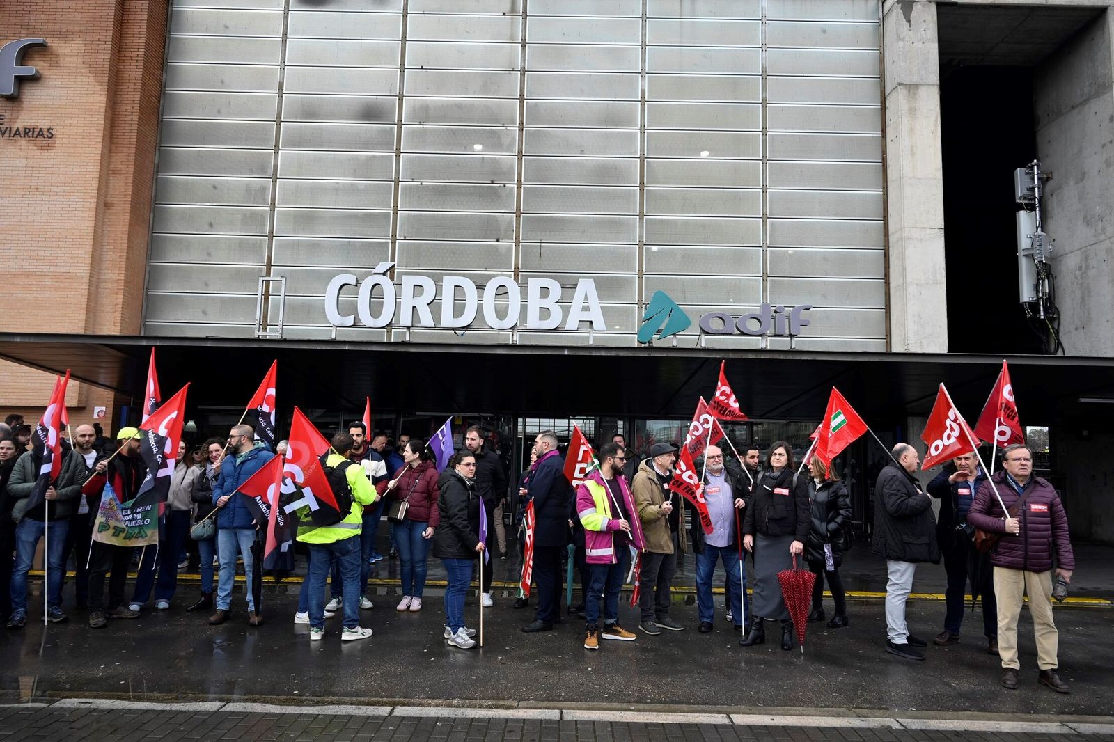 Las imágenes de la huelga del ferrocarril en Córdoba
