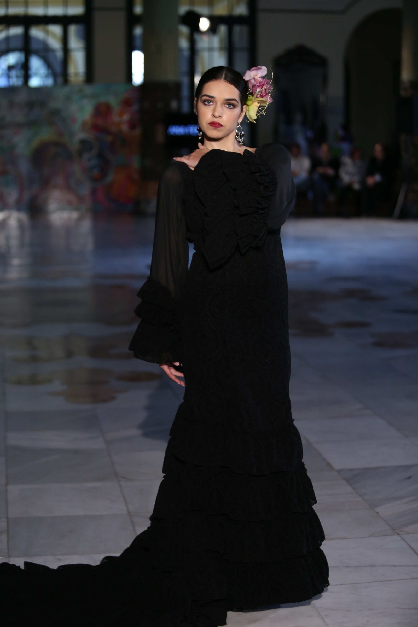 El traje de flamenca negro de 2019, sinónimo de elegancia