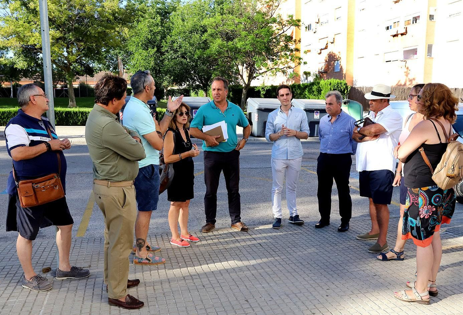 Visita de los delegados a San Joaquín.