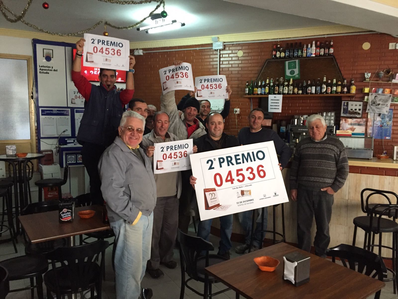 Los premiados en la Lotería de Navidad en Málaga