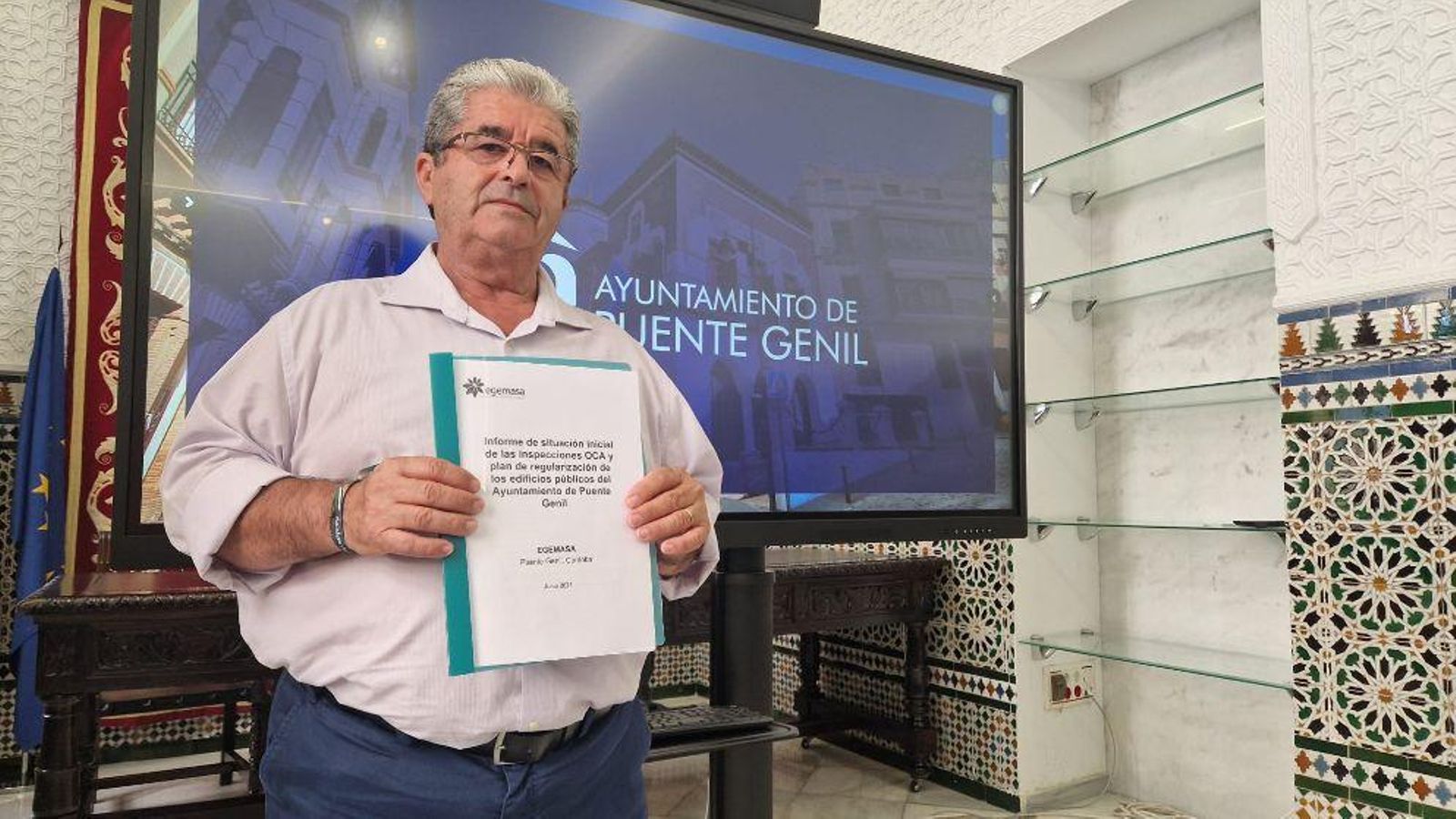 El concejal de Obras e Infraestructuras del Ayuntamiento de Puente Genil, Rafael Morales.