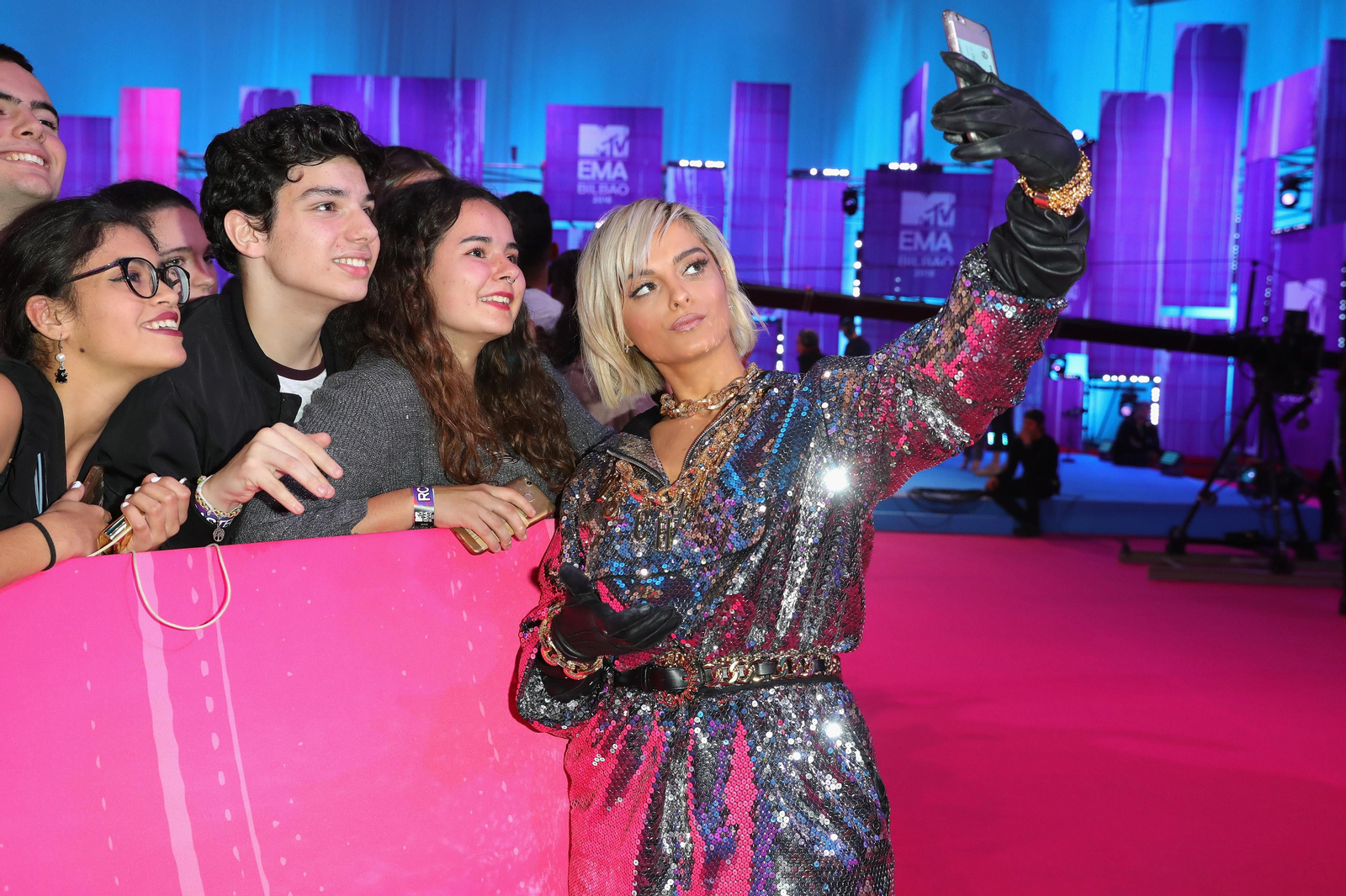 Bebe Rexha en la alfombra roja de los EMA 2018 celebrada en Bilbao Bebe Rexha en la alfombra roja de los EMA 2018 celebrada en Bilbao