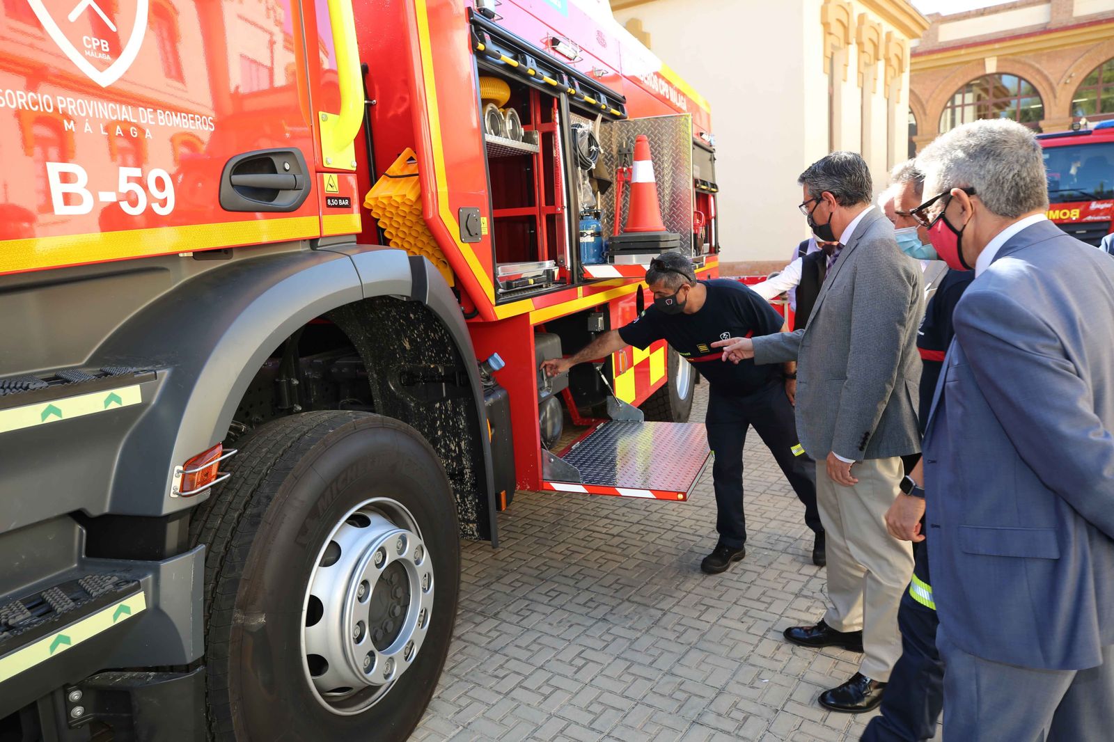 Uno de los nuevos camiones que se incorporan al Consorcio Provincial de Bomberos.