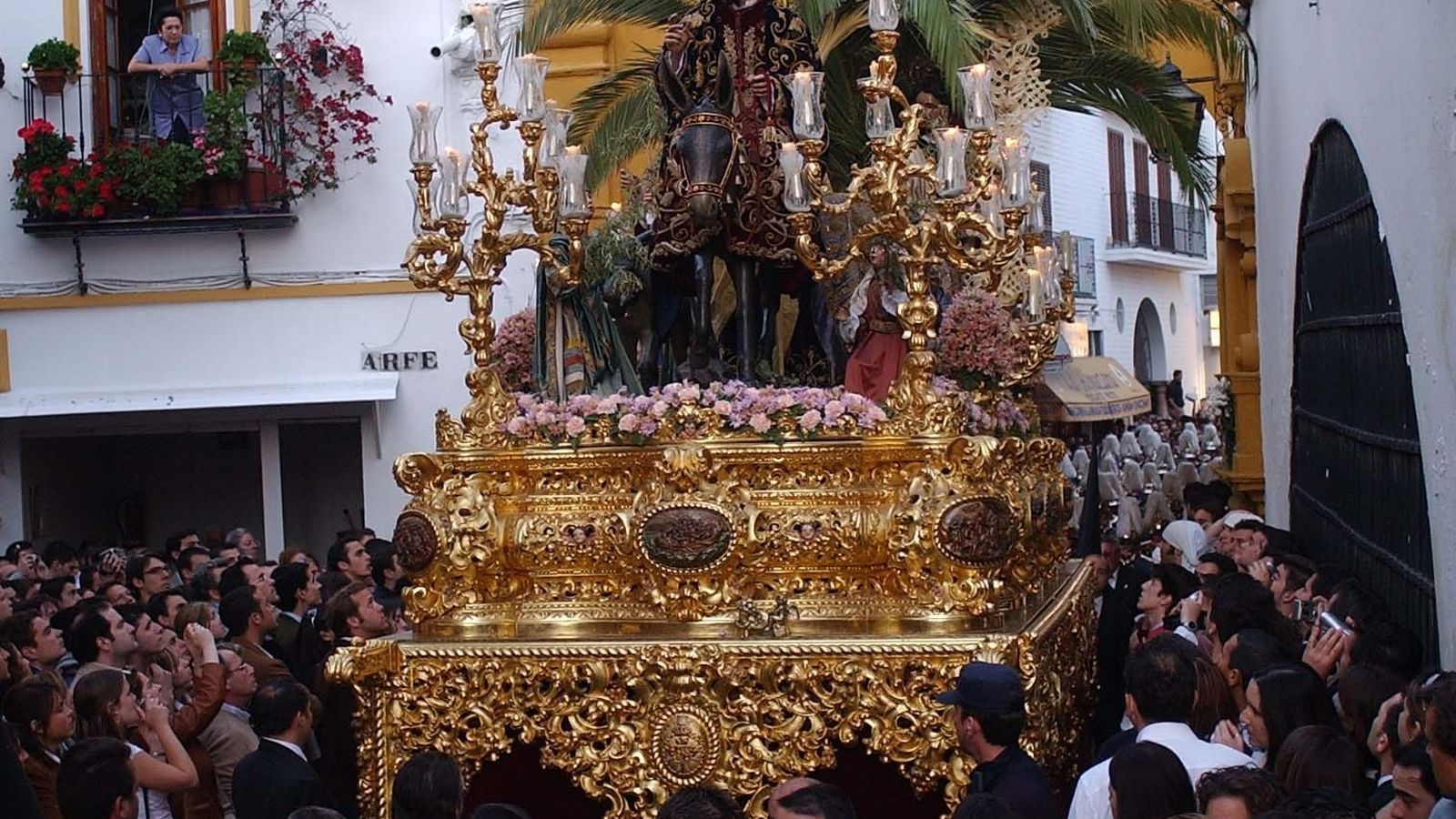 La Borriquita por el Postigo el Sábado Santo de 2004