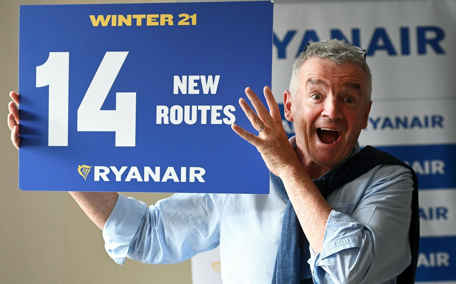 Michael O'Leary, CEO de Ryanair, en una imagen de archivo de 2021