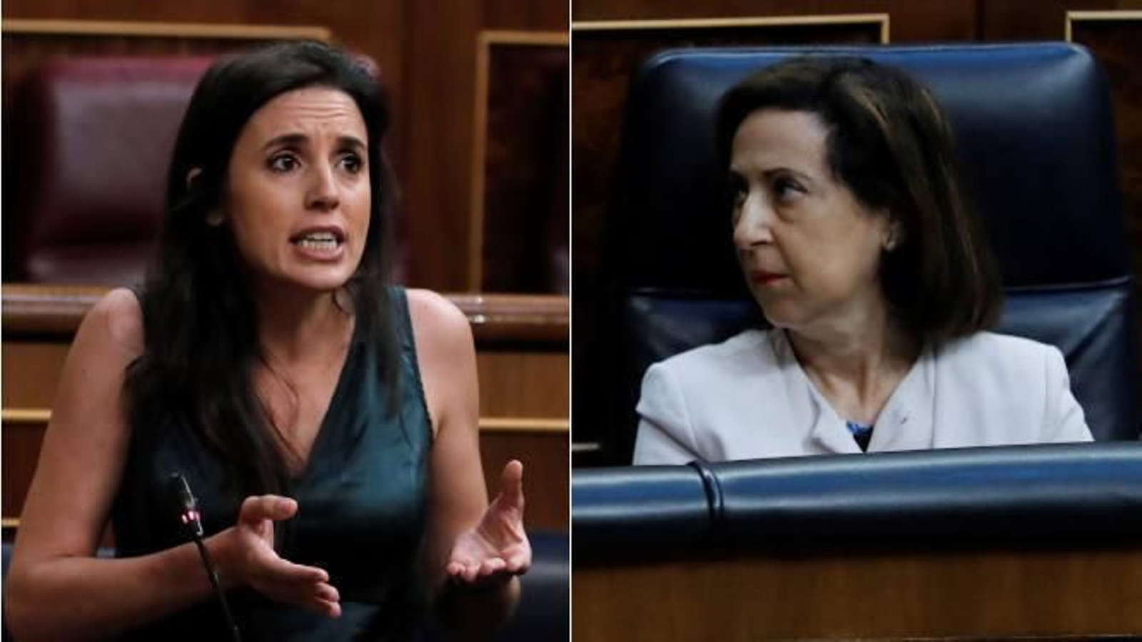 Irene Montero y Margarita Robles.