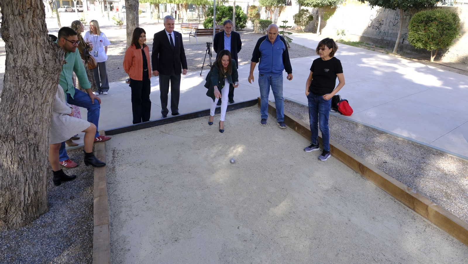 Imágenes del nuevo parque en el entorno de la Bola Azul