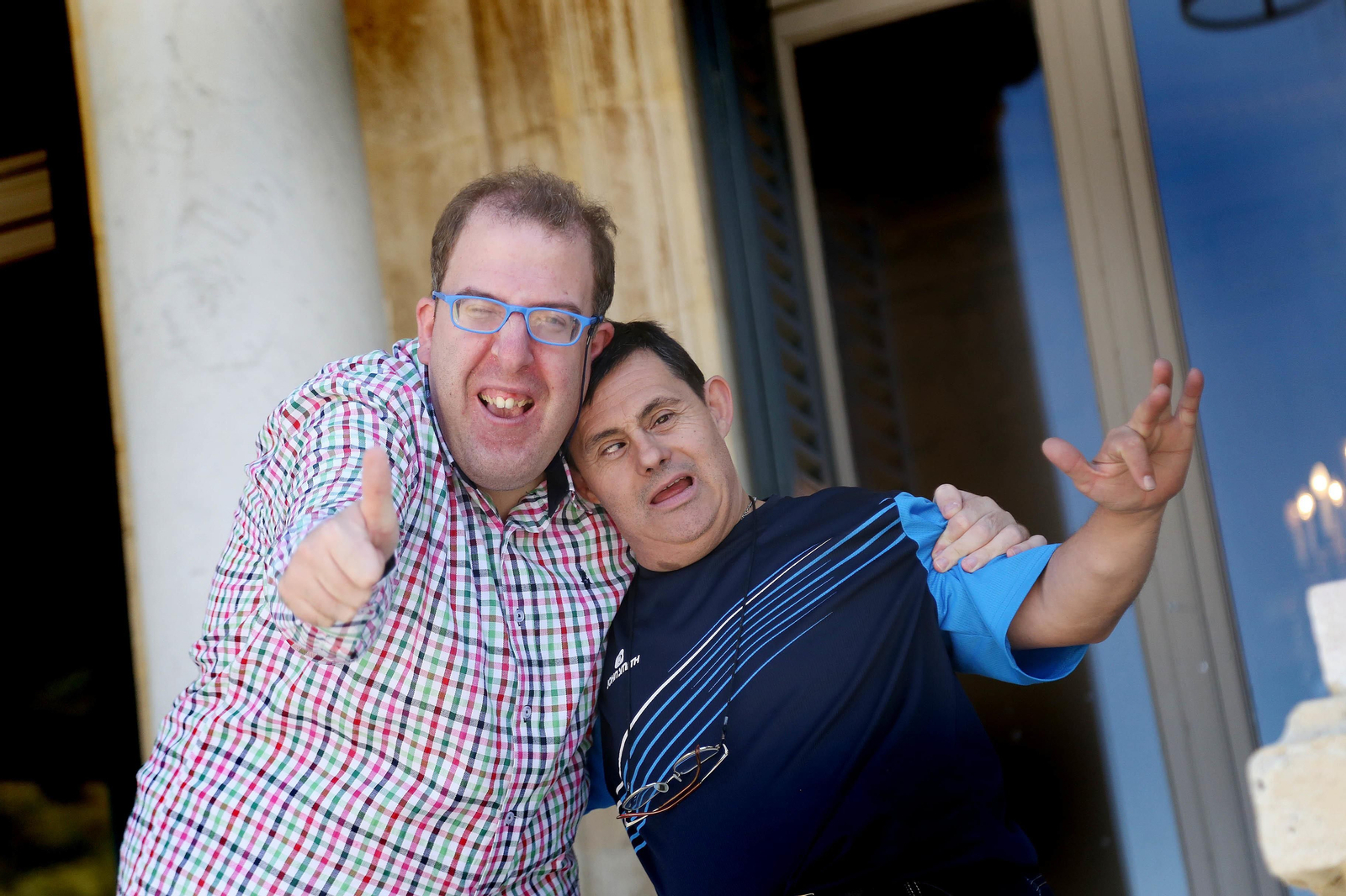 José de Luna y Fran Fuentes, ayer, en la Real Escuela.