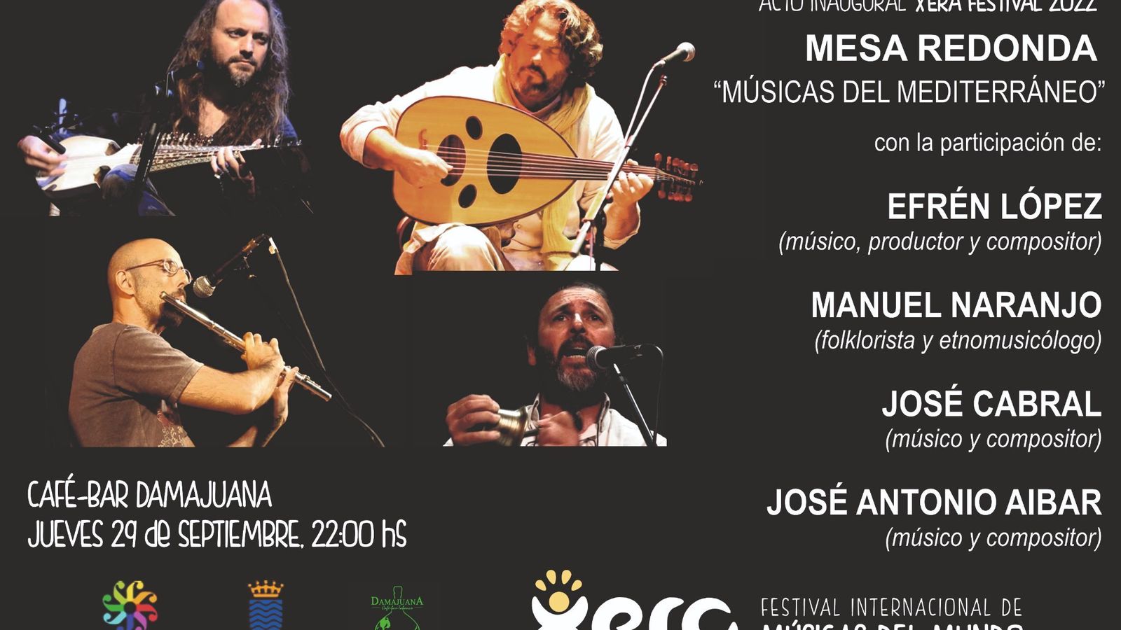 Cartel anunciador de la mesa redonda.