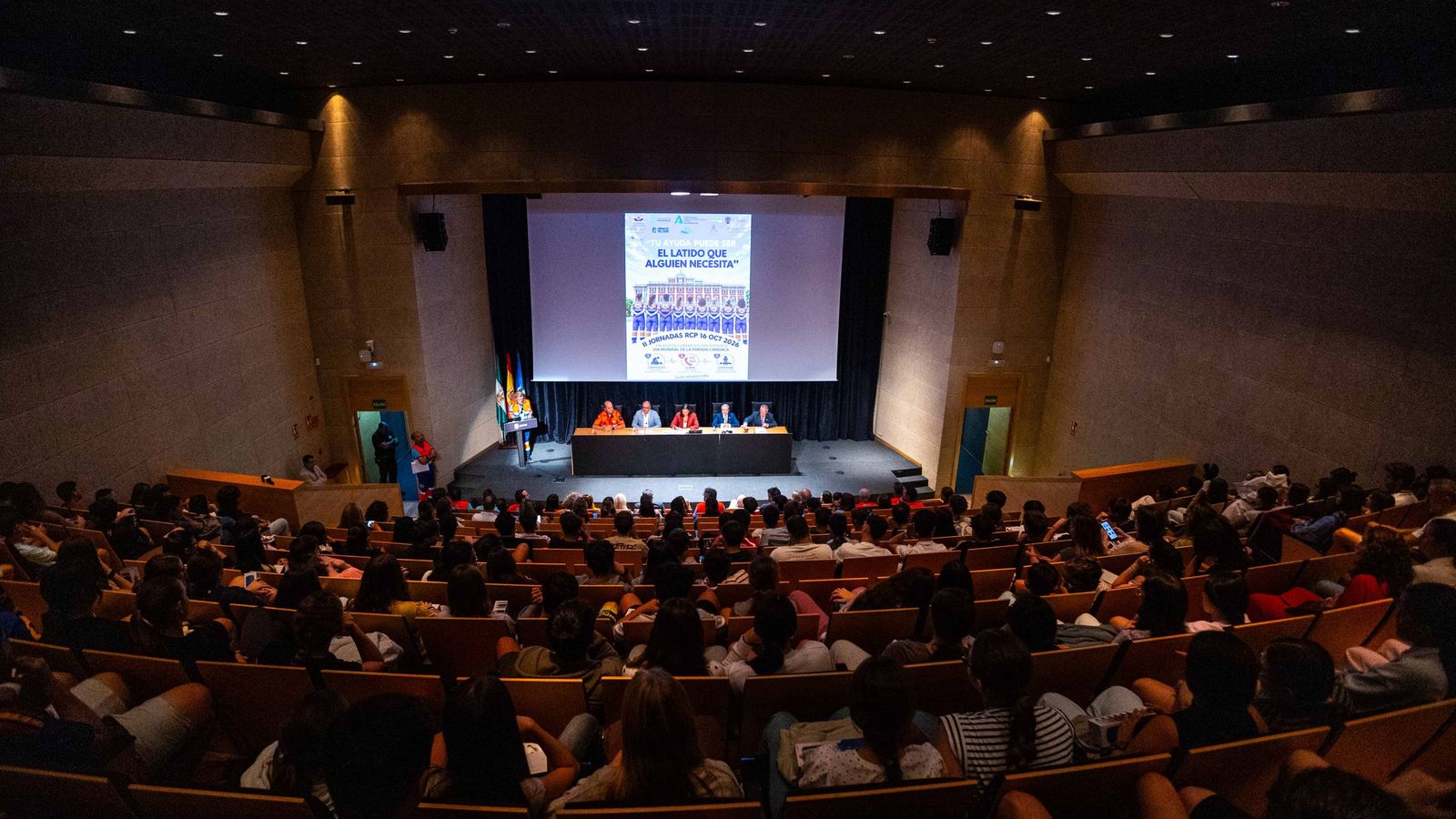 Acto inaugural de la Jornada de Reanimación Cardiopulmonar celebrado en el Centro de Congresos de San Fernando