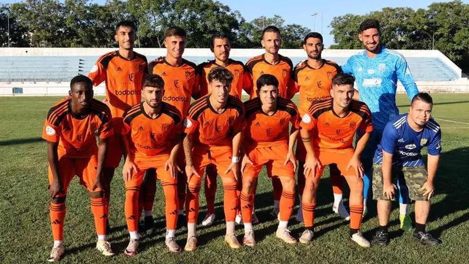 Formación inicial del Xerez Deportivo en su partido del lunes ante el Jerez Industrial