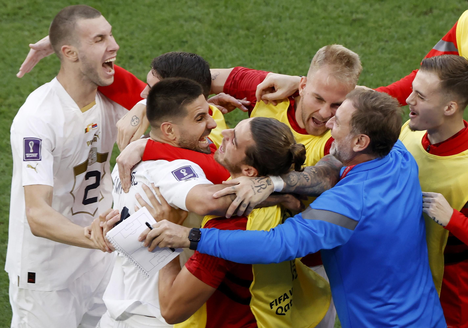 Las imágenes del Camerún - Serbia