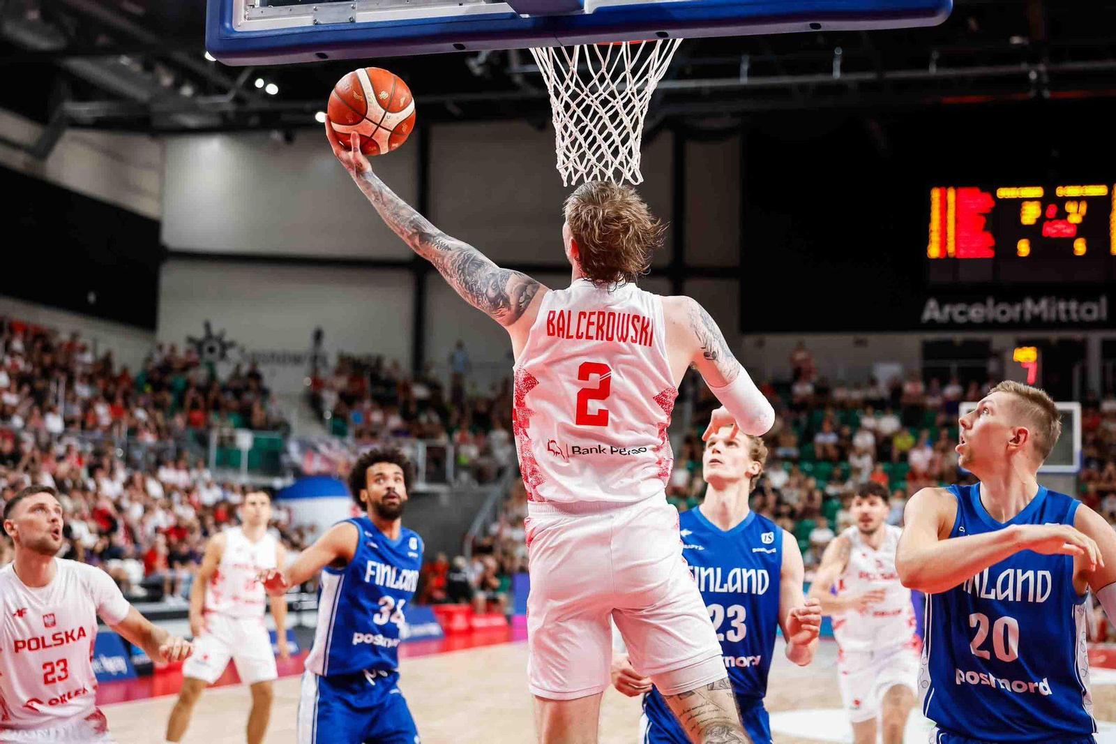 Balcerowski, en el Polonia-Finlandia.