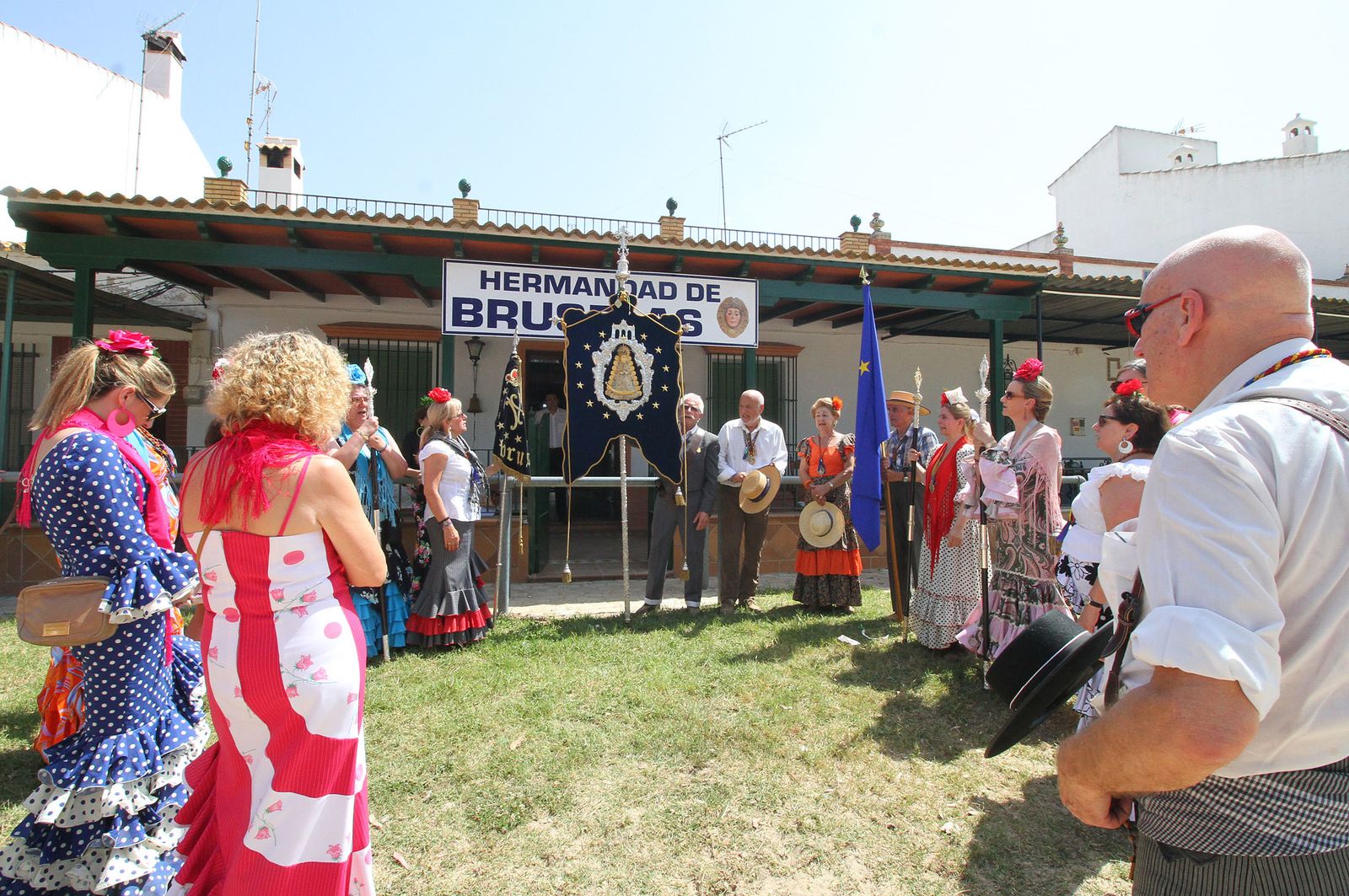 Ambiente en la aldea del Rocío.