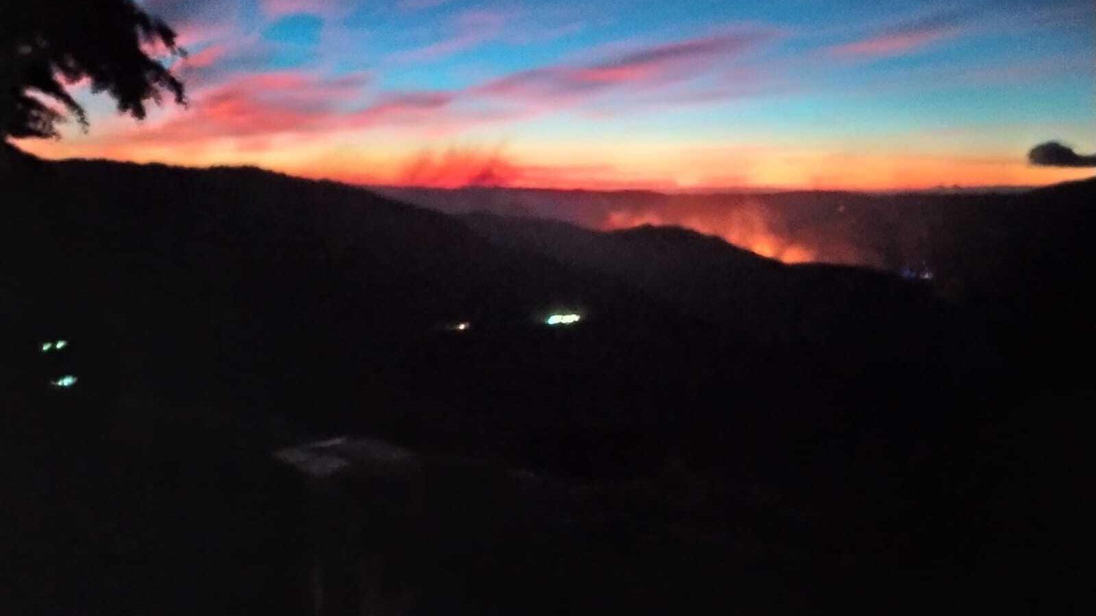 Imagen del incendio.