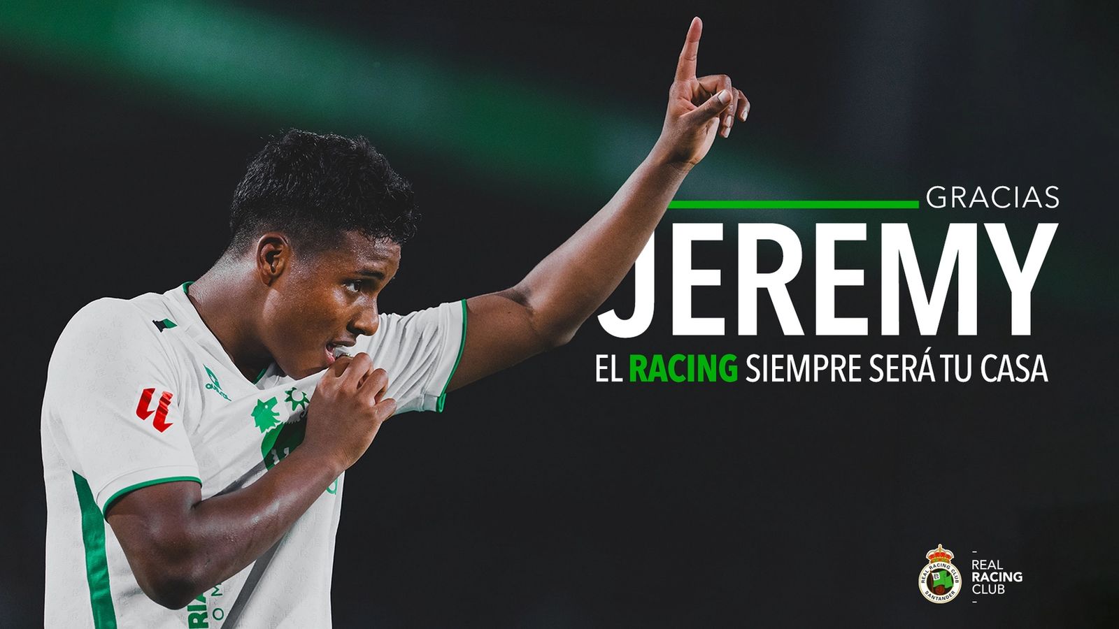 El Racing se despide de Jeremy Arévalo