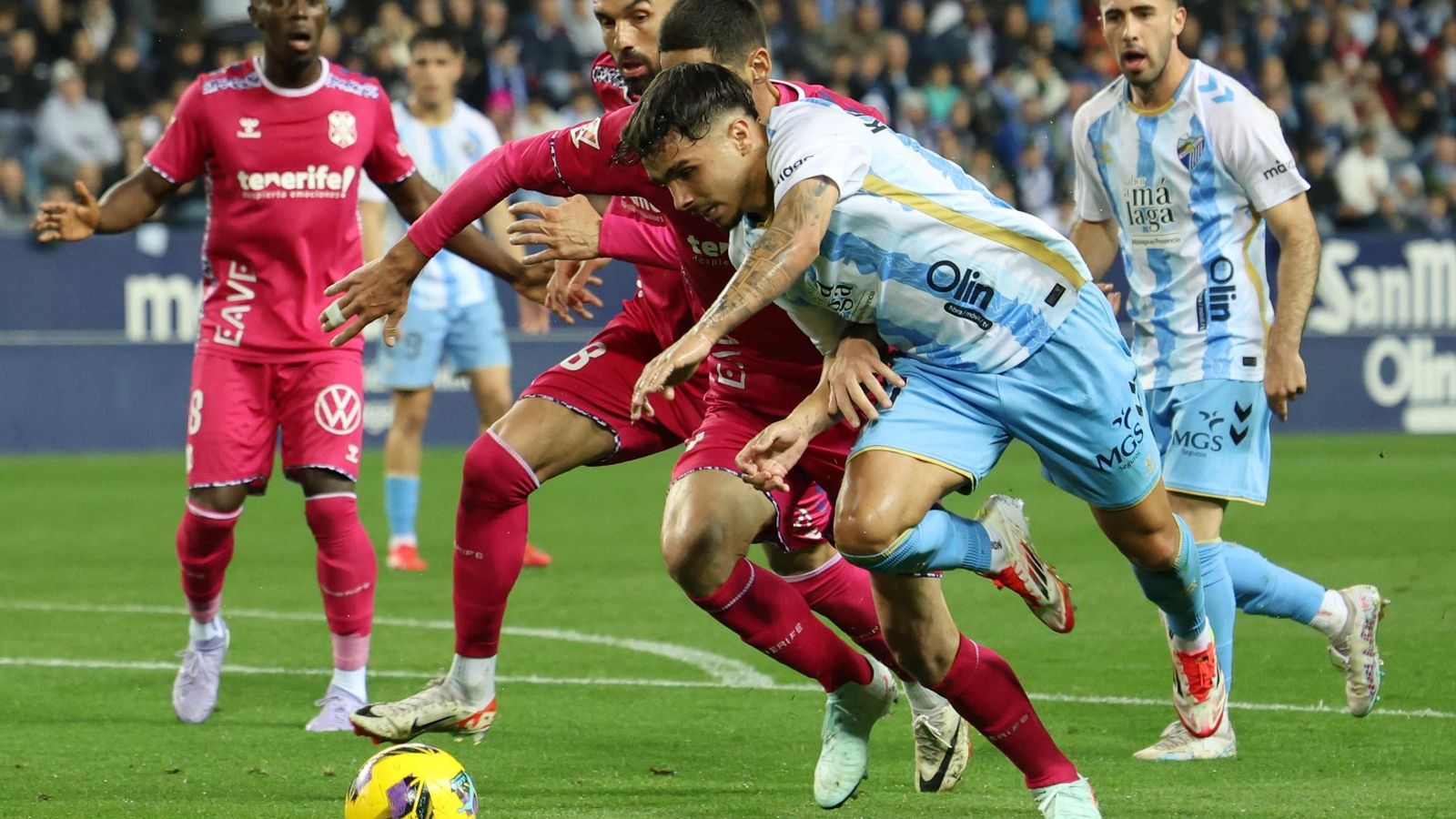El Málaga CF-CD Tenerife, en fotos