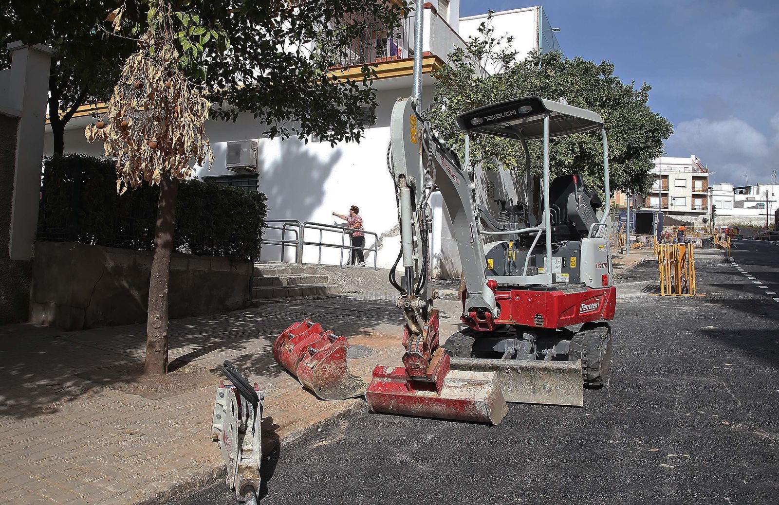 Las obras en la calle María Auxiliadora de Algeciras, en imágenes