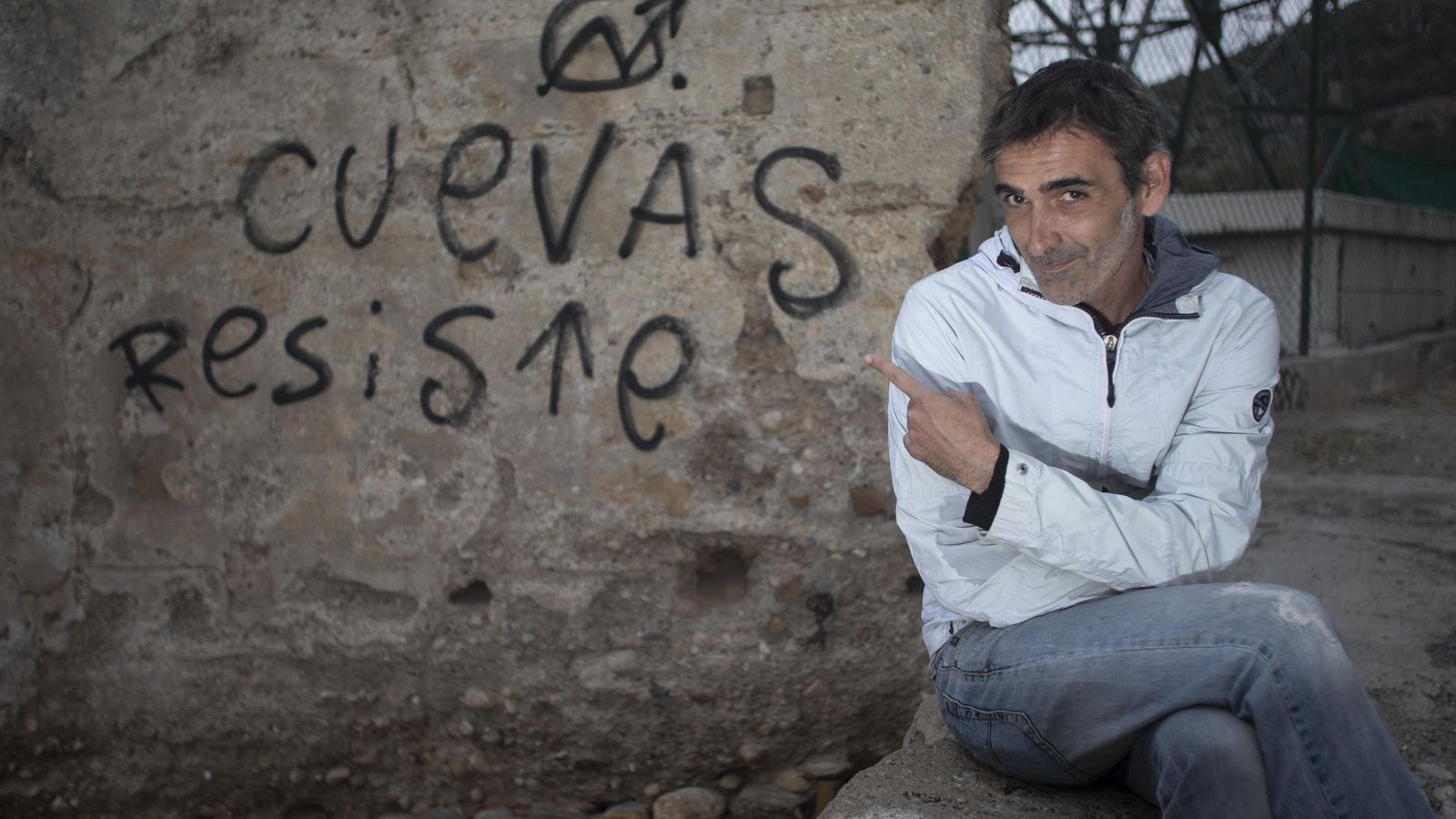 Óscar Berdullas  en el mirador de San Miguel alto