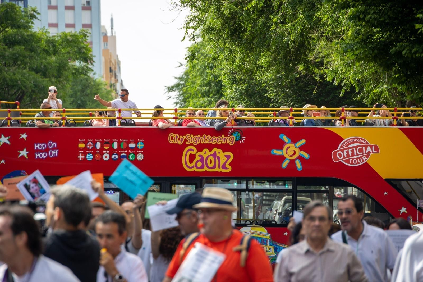 Las imágenes de las protestas de los funcionarios de justicia.