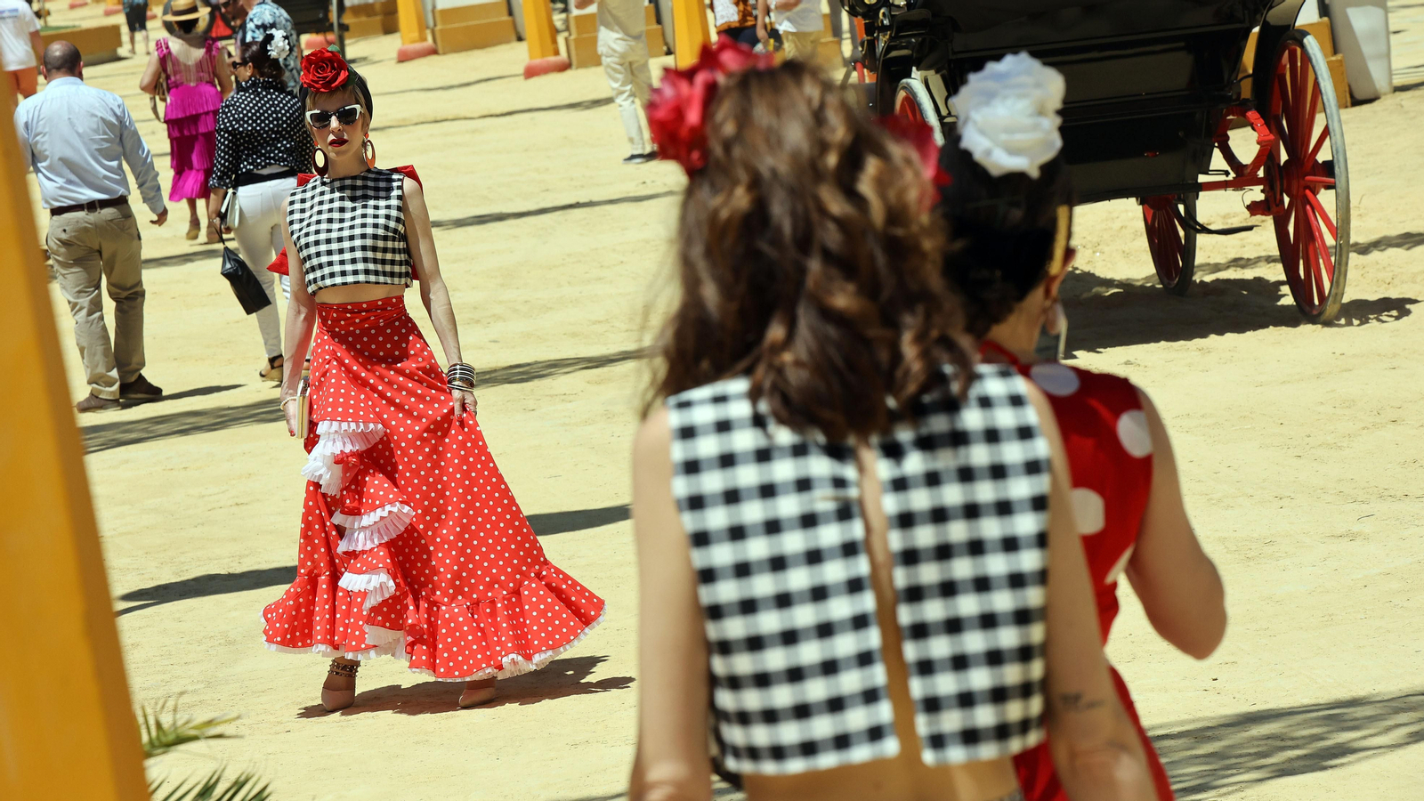 Imágenes del ambiente el miércoles en la Feria de Jerez 2024