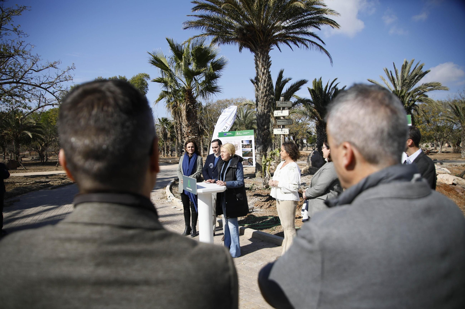 Imágenes de las obras en el parque del Boticario de Almería