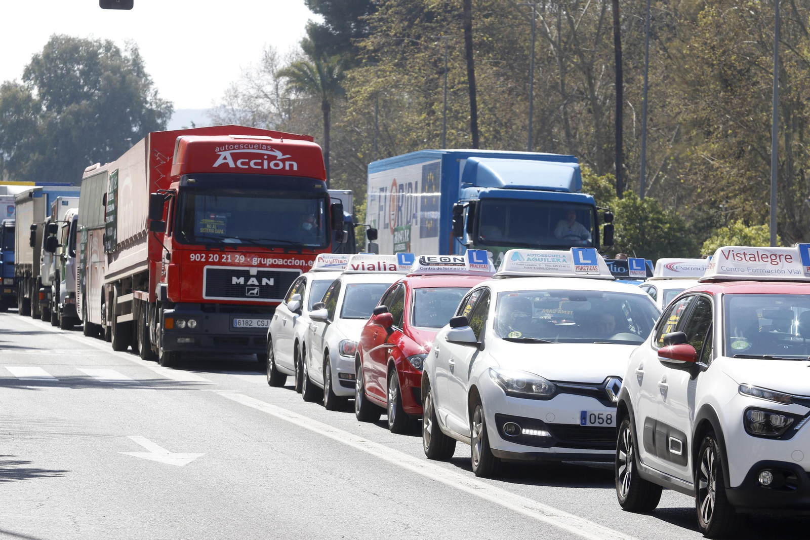 Así ha sido la protesta de las autoescuelas de Córdoba por la implantación del sistema CAPA Así ha sido la protesta de las autoescuelas de Córdoba por la implantación del sistema CAPA