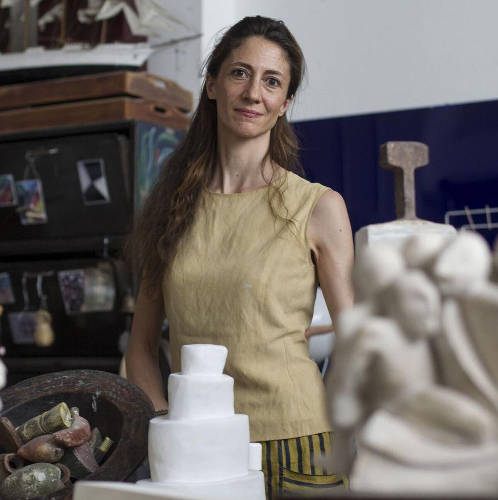 Claudia Stilianopoulos, la hija pequeña (tiene 48 años), de Pitita Ridruejo y su marido embajador.