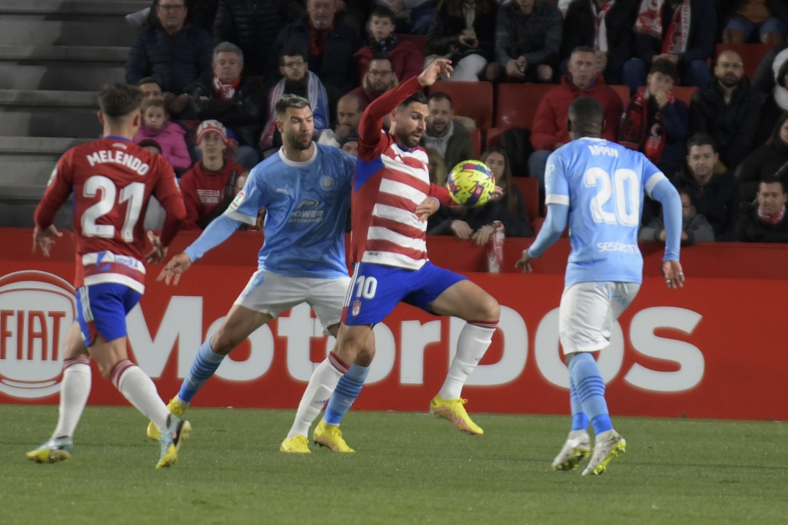 Antonio Puertas jugó como delantero en el duelo ante el Ibiza.