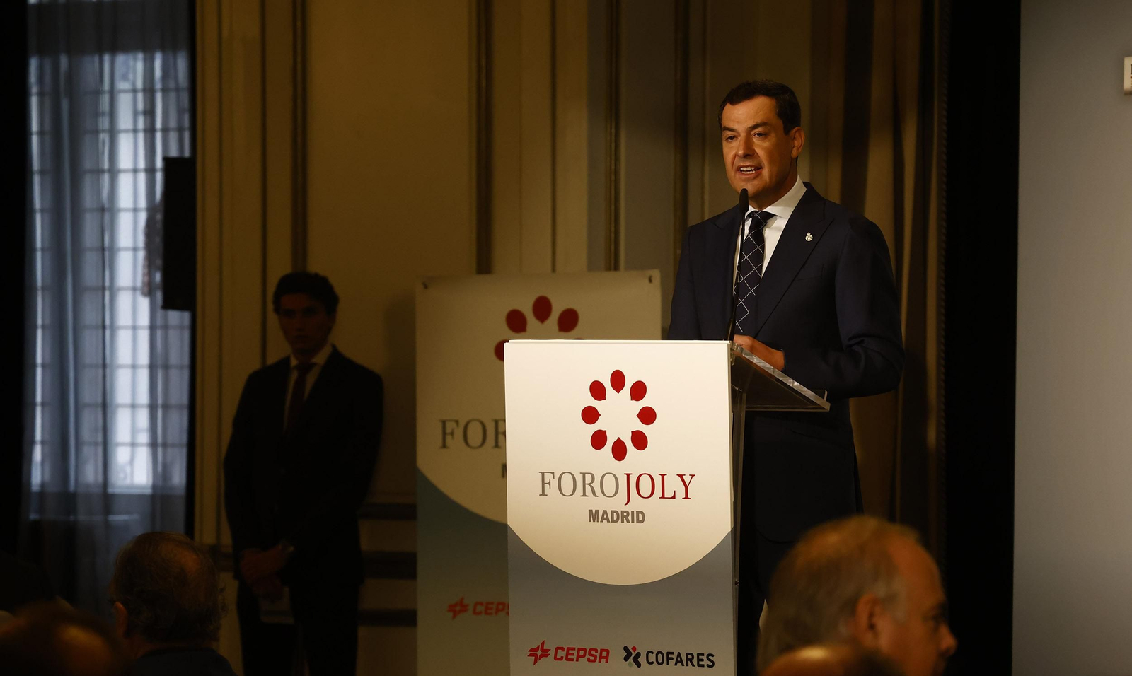 Foro Joly con Juanma Moreno en Madrid, todas las imágenes