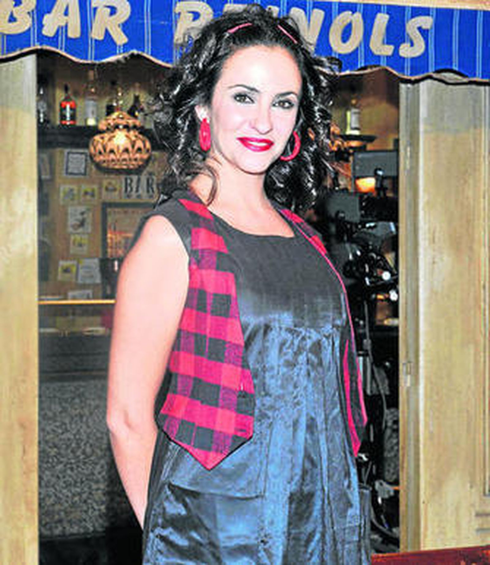 La actriz Melanie Olivares, caracterizada como Paz para 'Aída'.