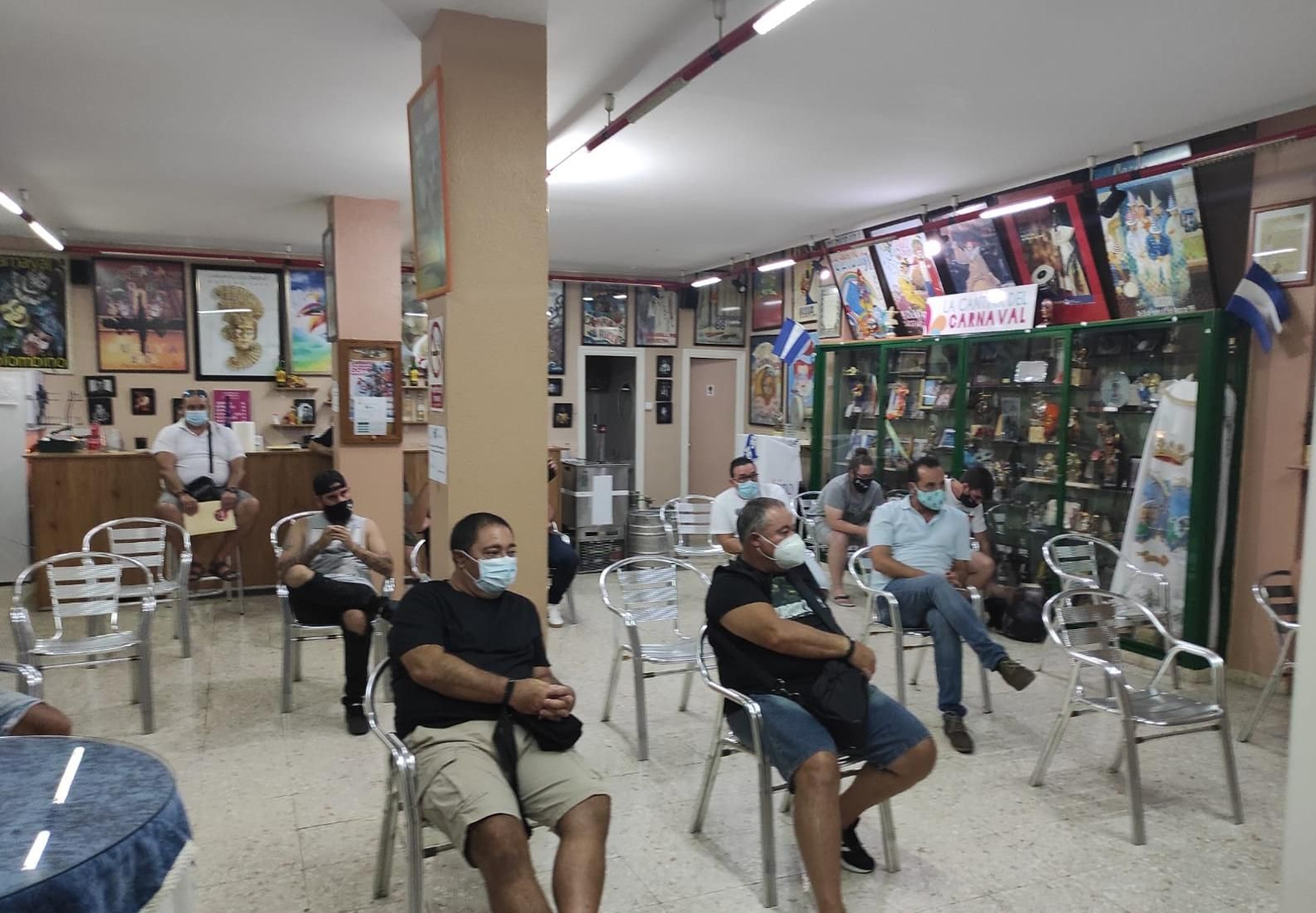 Un momento de la reunión mantenida en la sede de la Fopac.