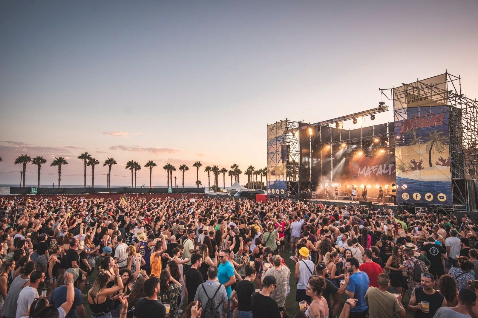 Escenario del Juergas Rock en Adra en pasadas ediciones.