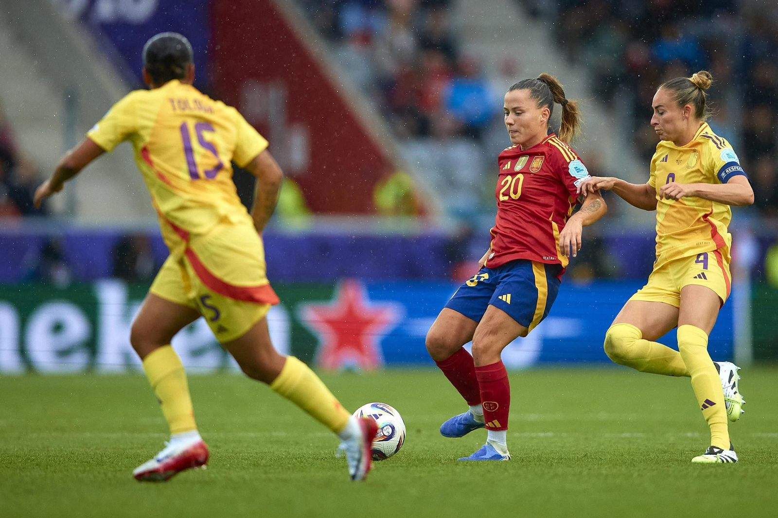 Las fotos de la goleada de España sobre Bélgica en la Eurocopa femenina