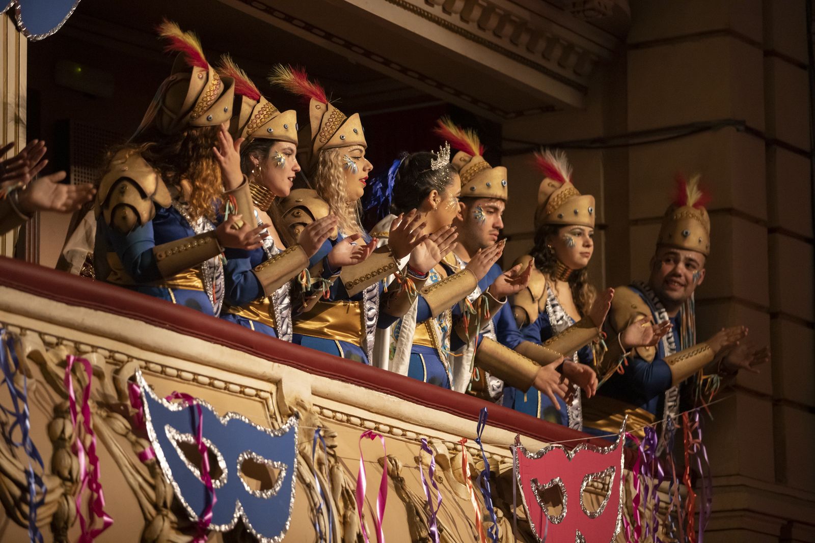 Ambiente en la final  del Carnaval Colombino