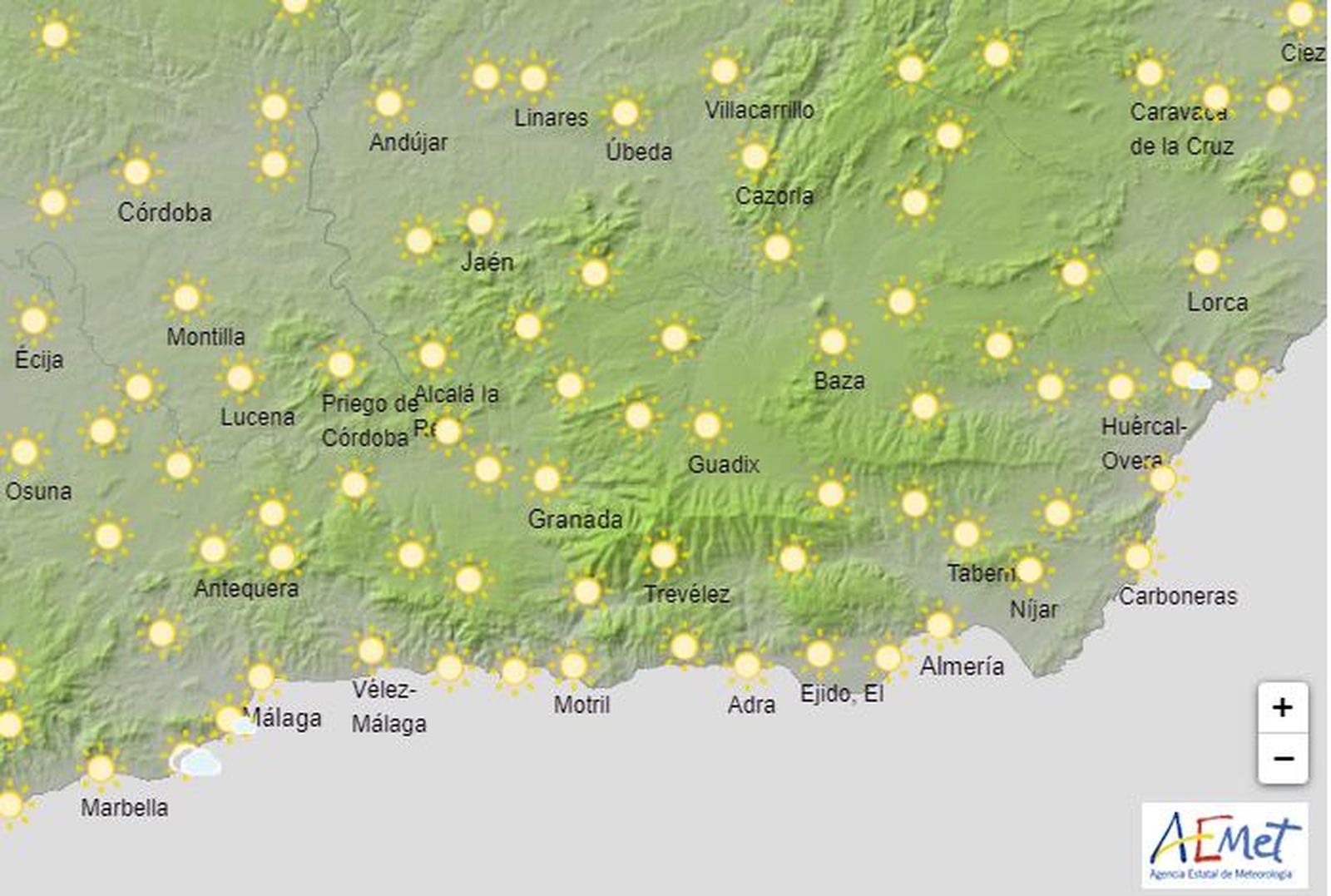 Previsión para mañana.