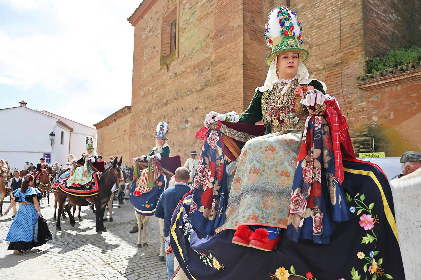 Las imágenes de la romería de San Benito Abad en el Cerro del Andévalo de Huelva