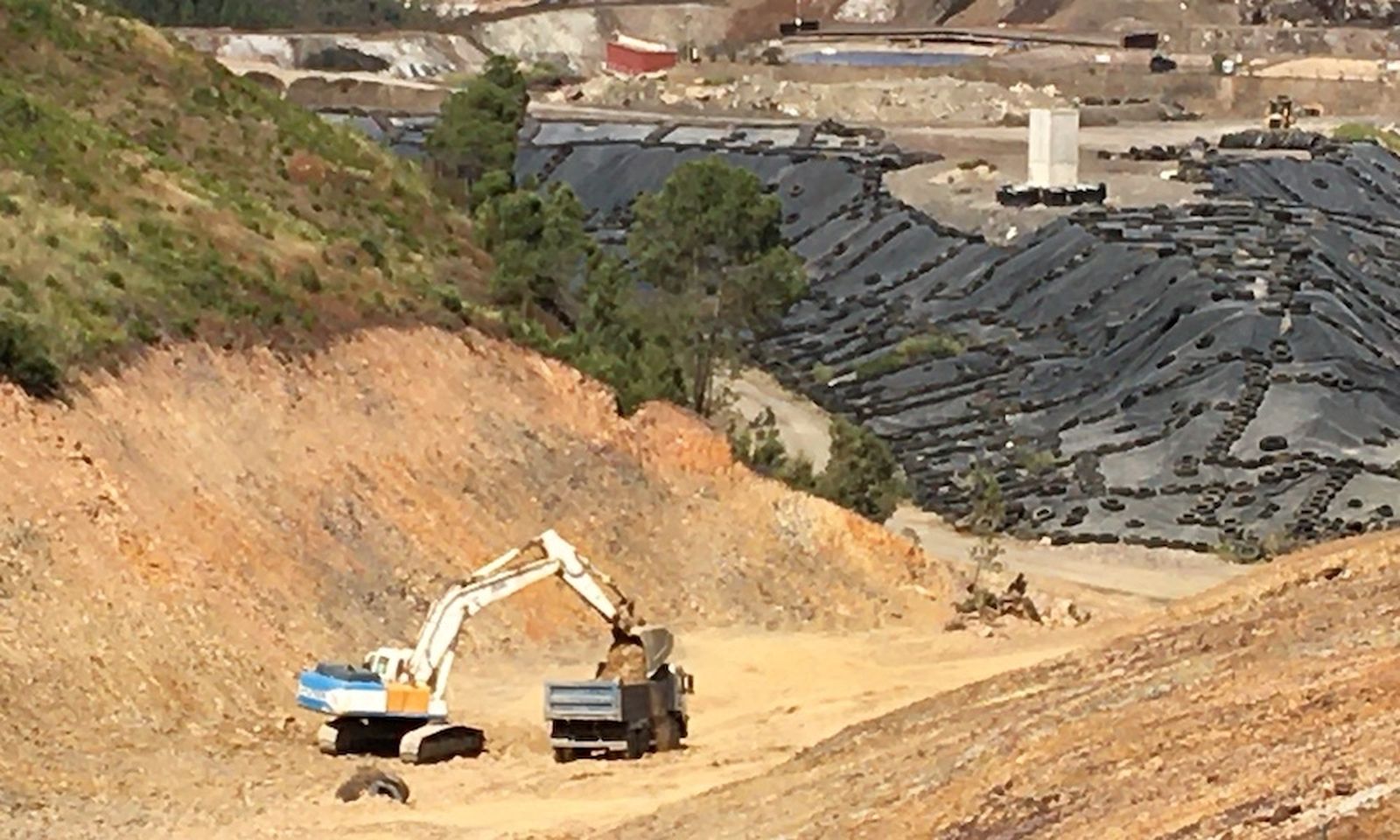 Vertedero de residuos tóxicos en Nerva.