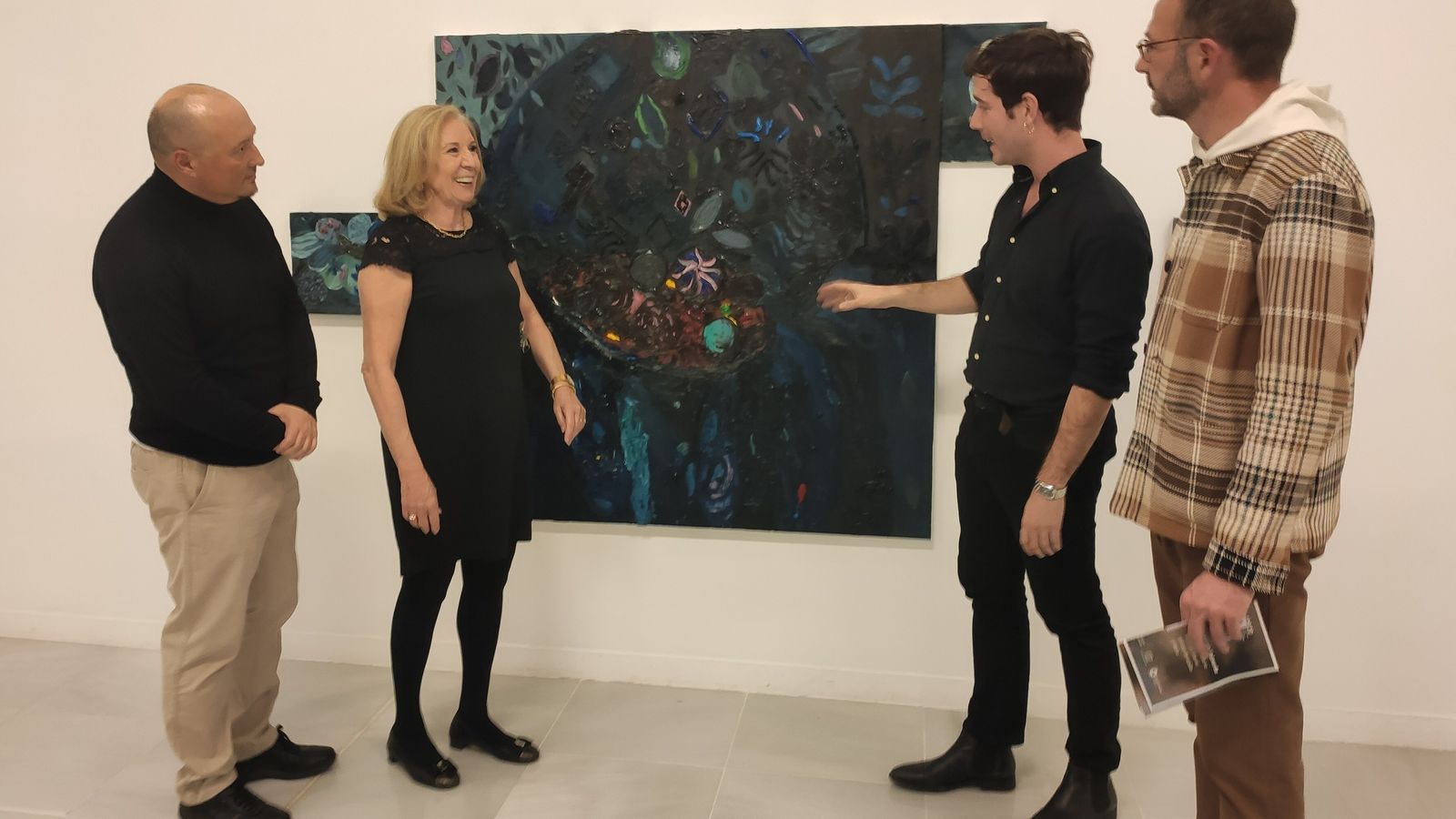 Otra imagen de la presentación de la muestra de Valverde.