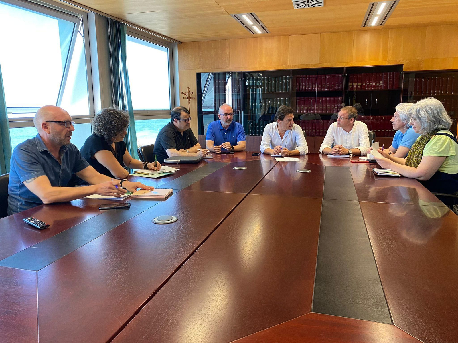 Un momento de la reunión de balance del curso.