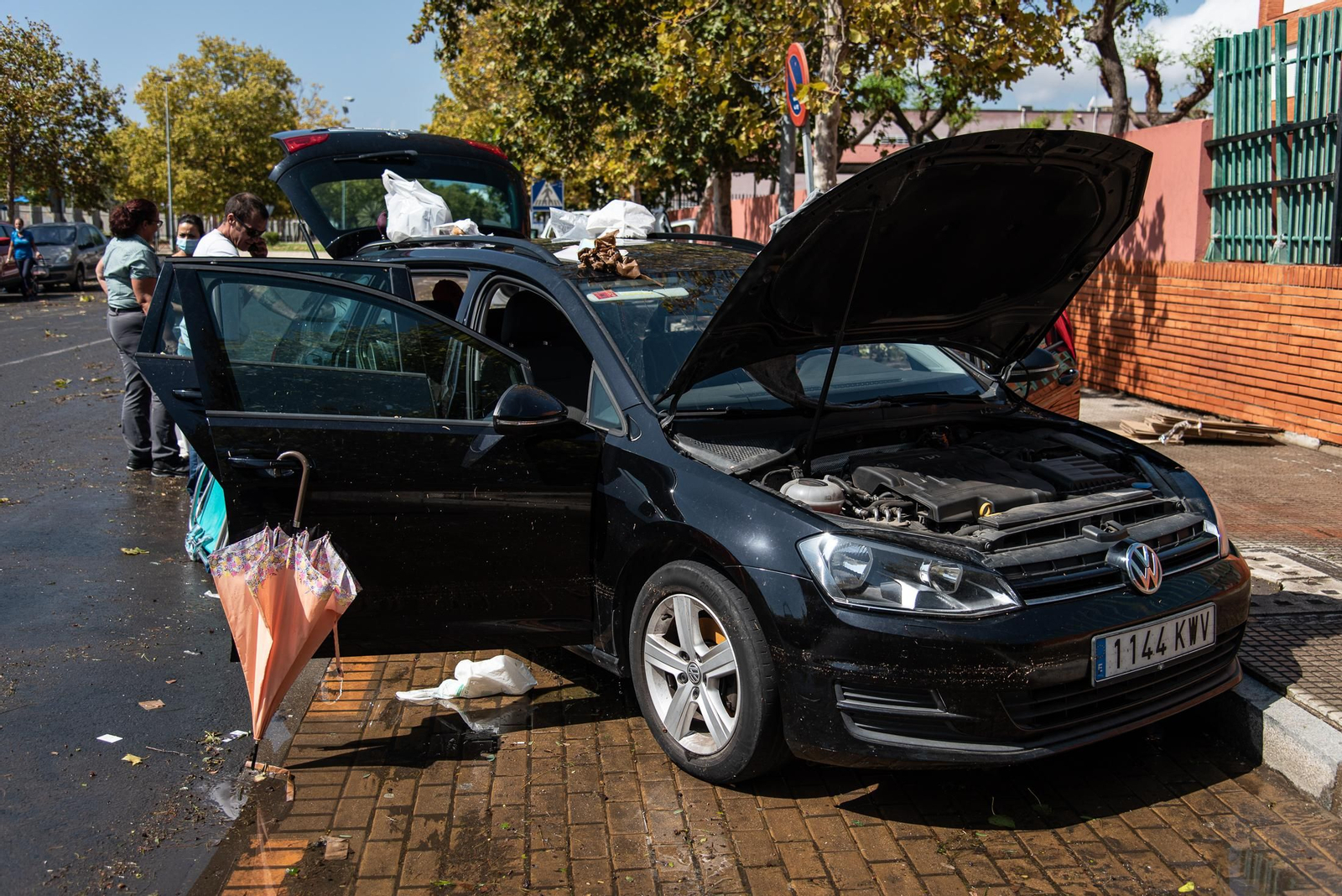 Imágenes de las inundaciones causadas por la lluvia en Isla Cristina