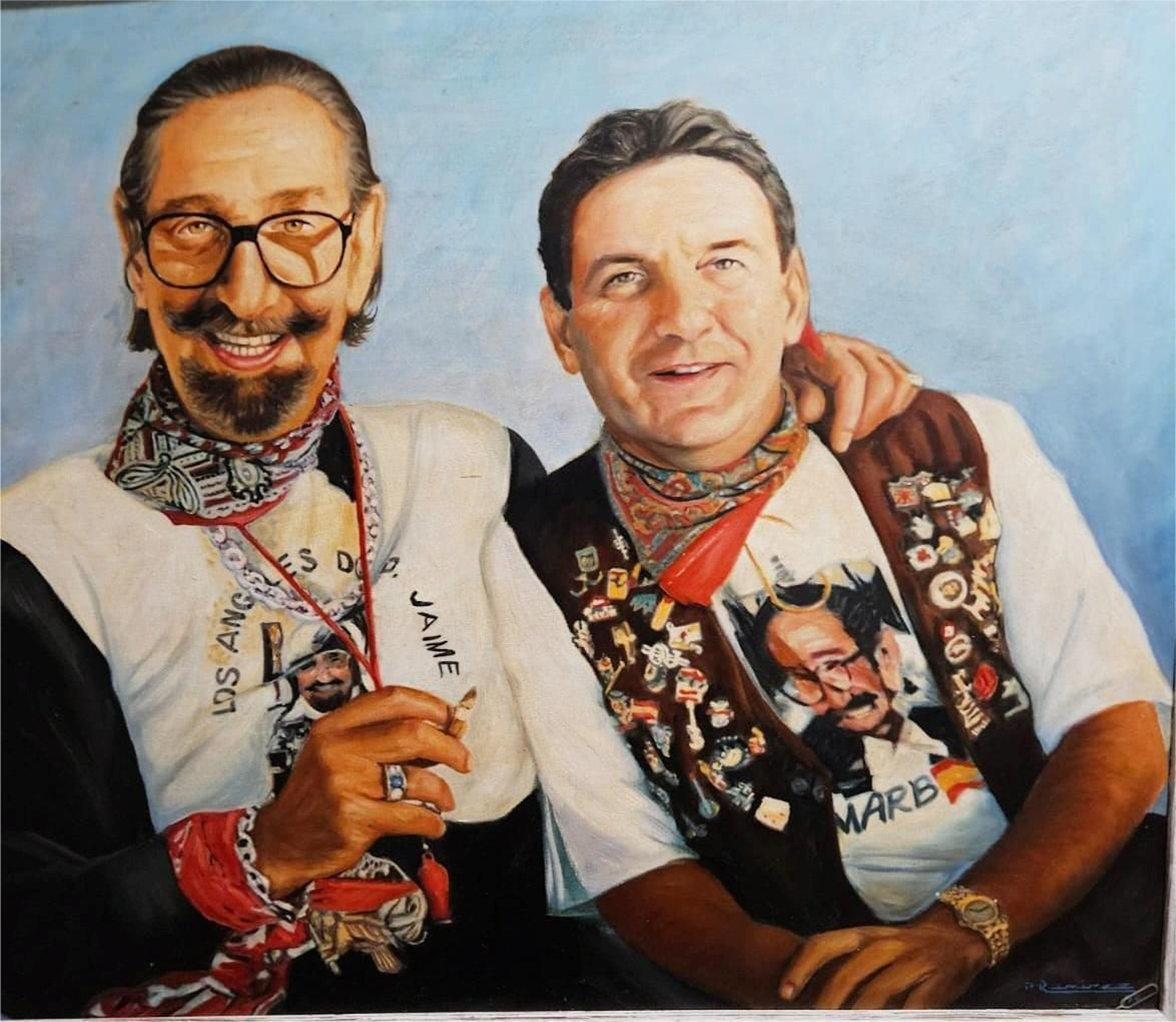 Cuadro de Jaime de Mora y Víctor Rodríguez. Cuadro de Jaime de Mora y Víctor Rodríguez.
